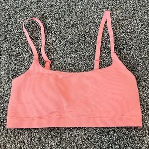 Never Worn Aerie Coral Ribbed Bralette